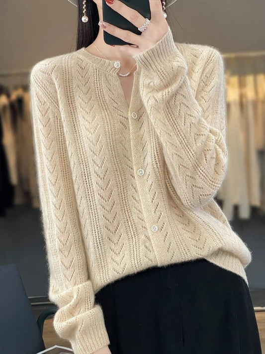 Cardigan Santorini 100% Lana
