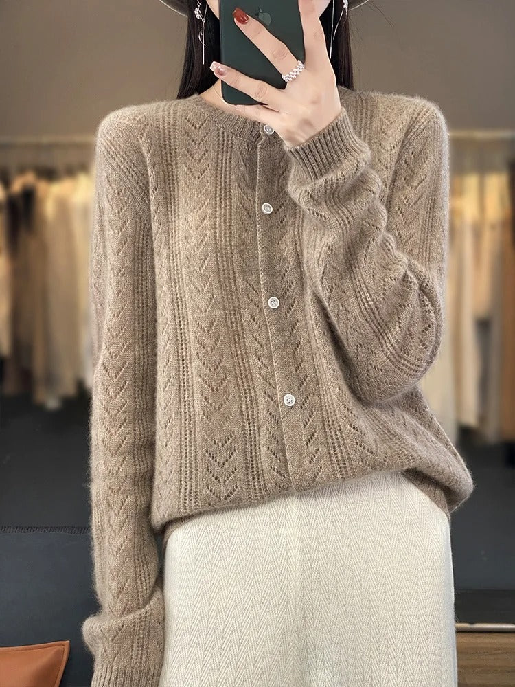 Cardigan Santorini 100% Lana