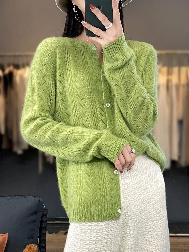 Cardigan Santorini 100% Lana