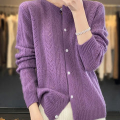 Cardigan Santorini 100% Lana